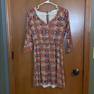 Everly 3/4 sleeve dress